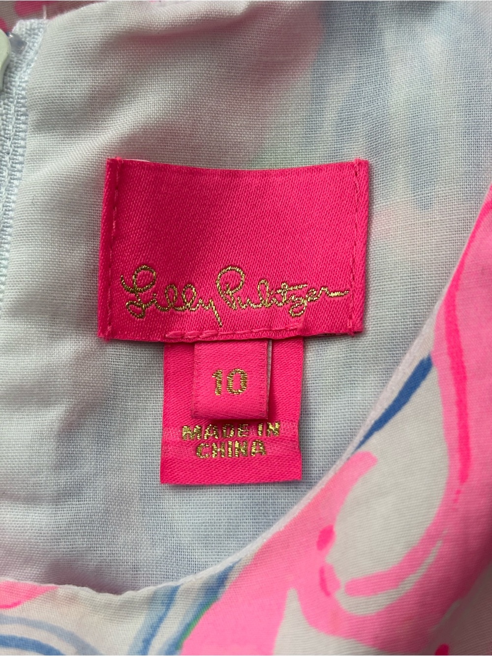 Lilly Pulitzer Mini Steffi Shift Dress Havana Cocktail Girl’s Size 10 - Picture 3 of 14